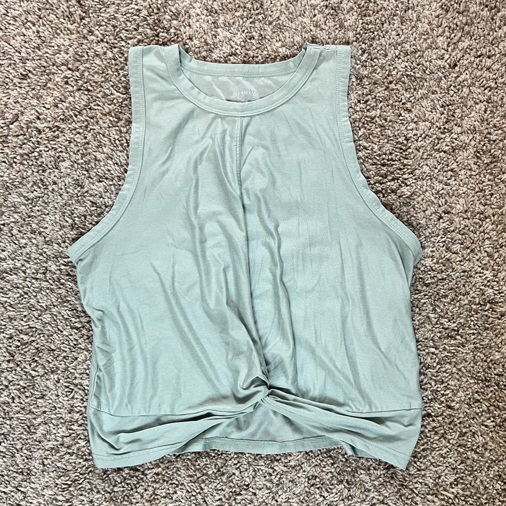Old Navy Twist Front Active Tank in Mint Green